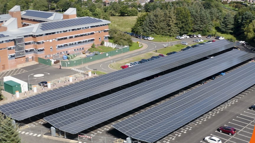 Pioneering solar car port launched at Council HQ