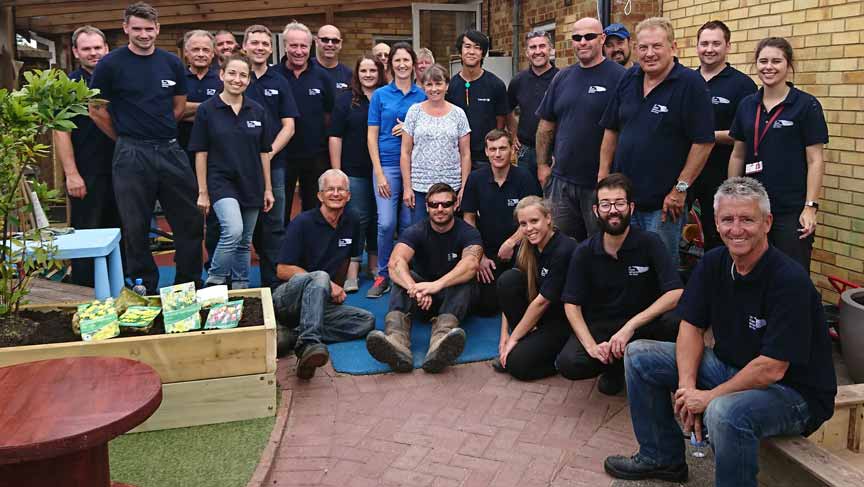 UKPNS Staff Volunteer To Help Local School In Tongham